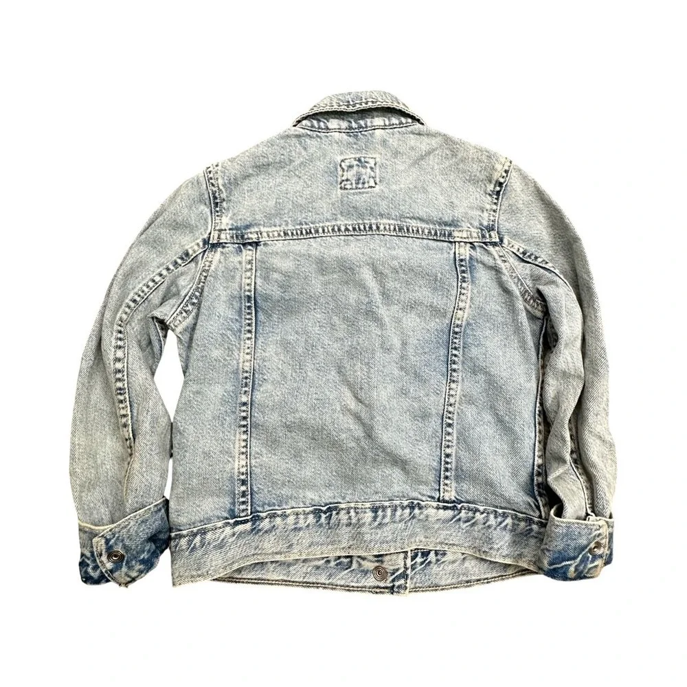 Gap Denim Jacket Kids S Light Blue Acid Wash Trucker Classic Cotton 4791